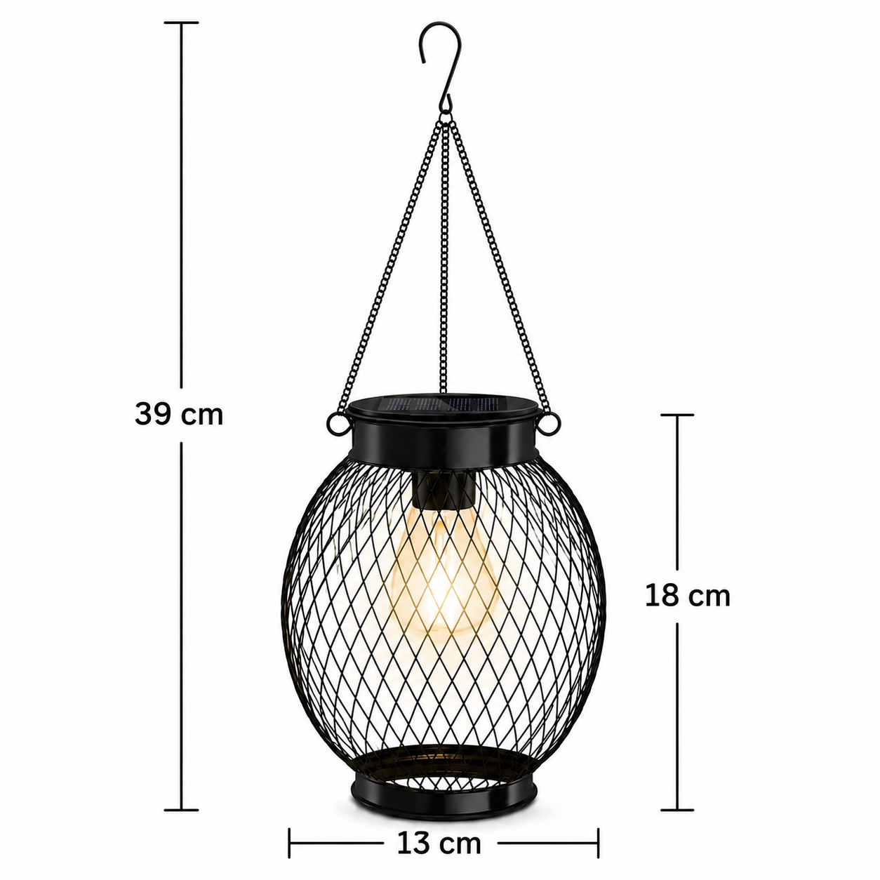 Solar Powered LED Outdoor Lantern