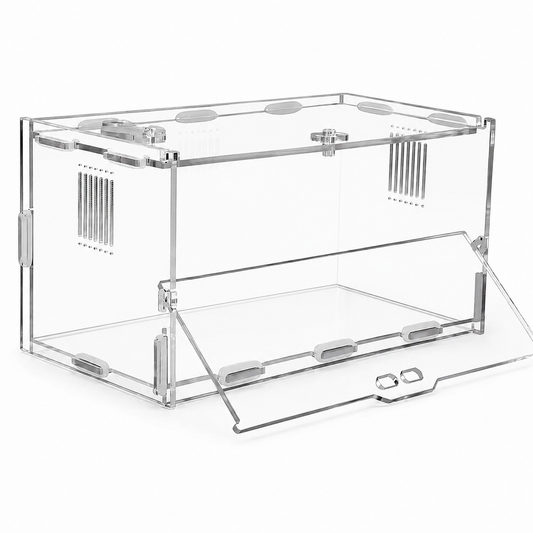 Acrylic Jumping Spider Enclosure with Front Opening Door