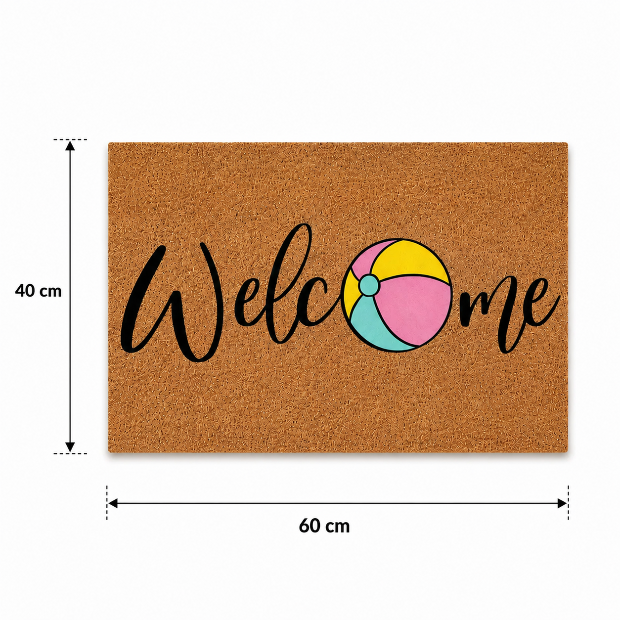 Welcome Beach Ball Doormat