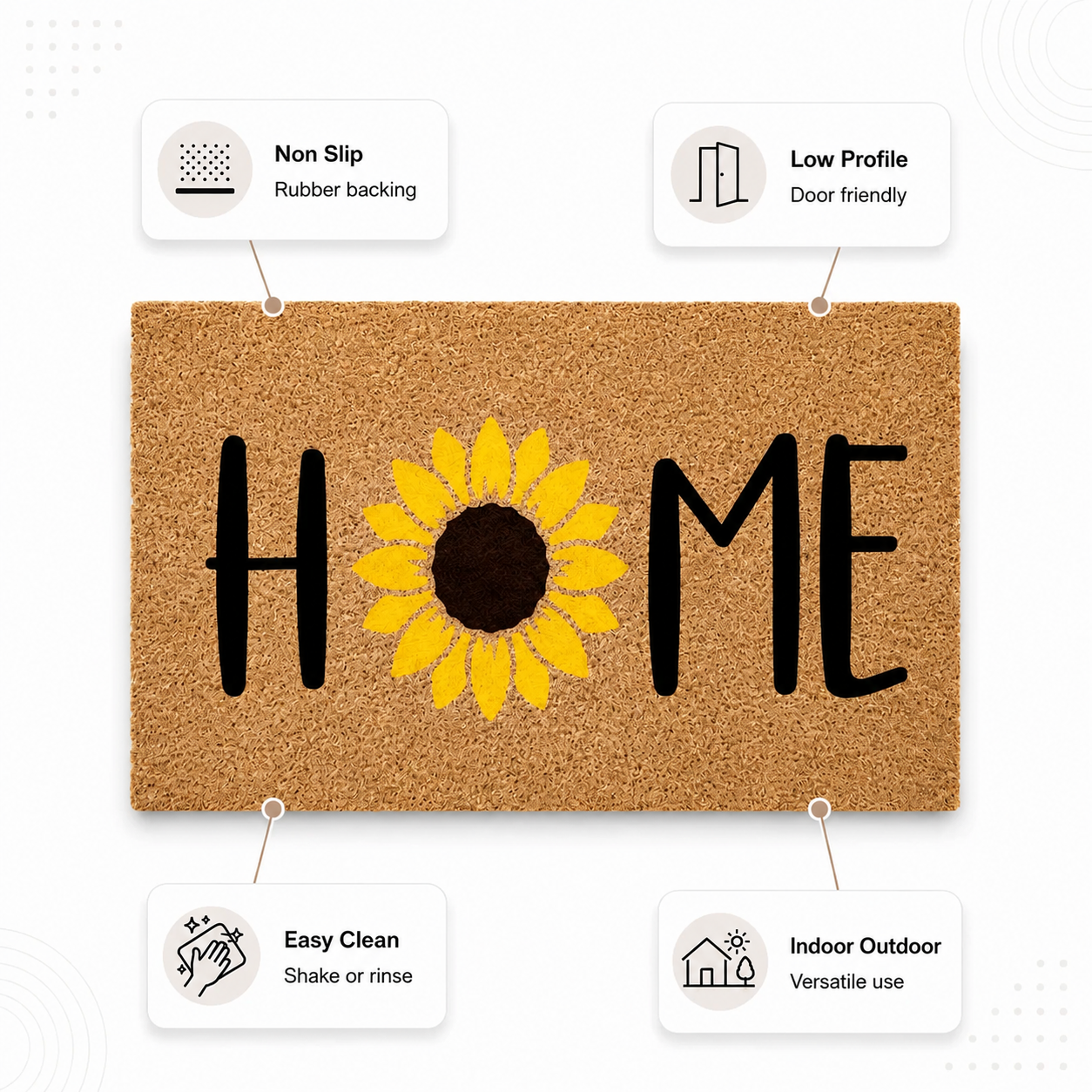 Home Sunflower Doormat