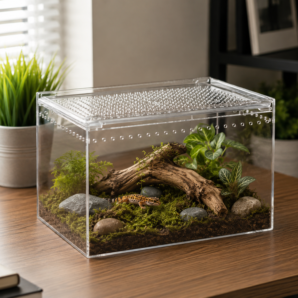 Transparent Acrylic Reptile Terrarium