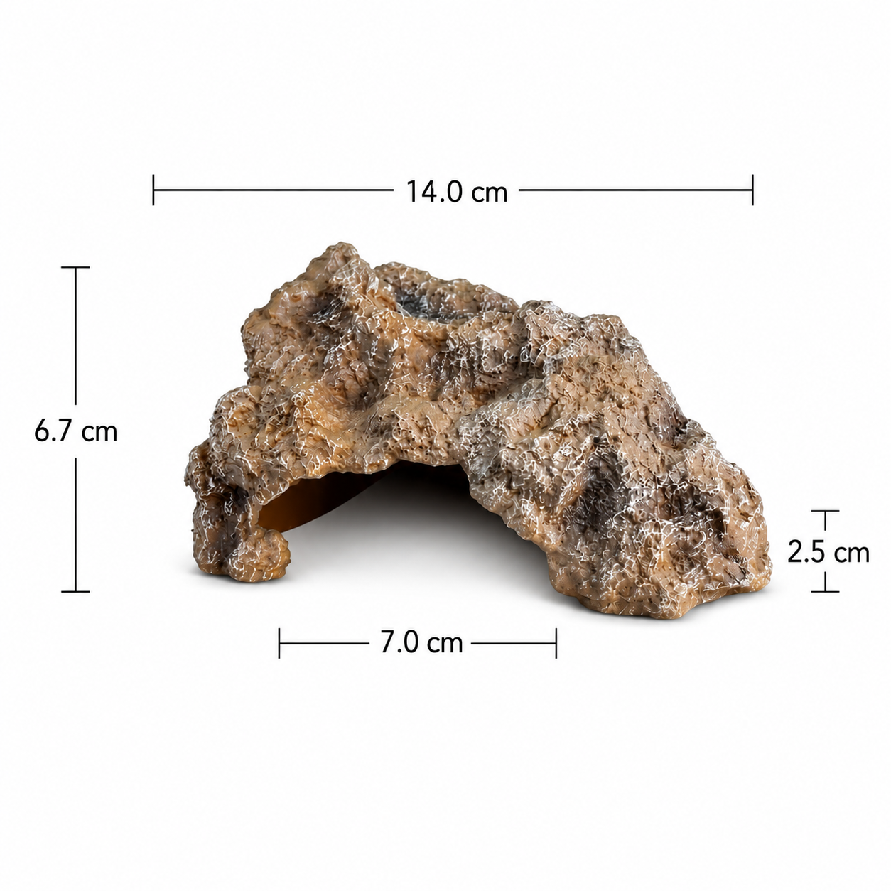 Natural Resin Rock Reptile Hide Cave