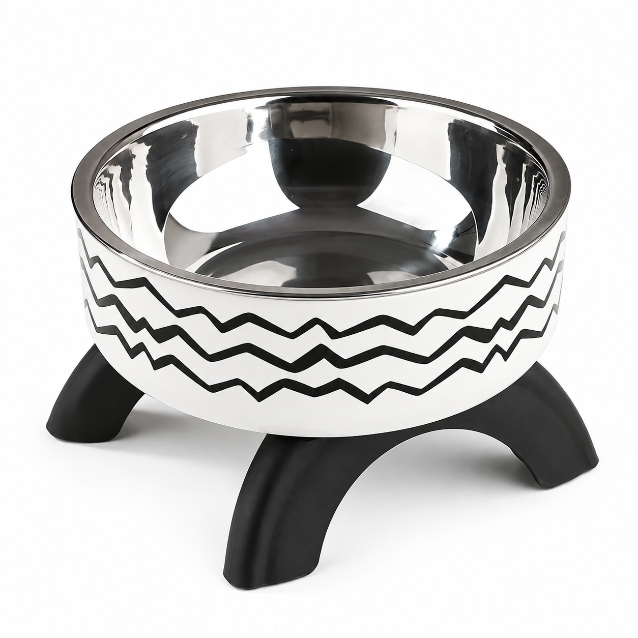 Stainless Steel Pet Feeding Bowl with Non-Slip Base for Cats and Small Dogs