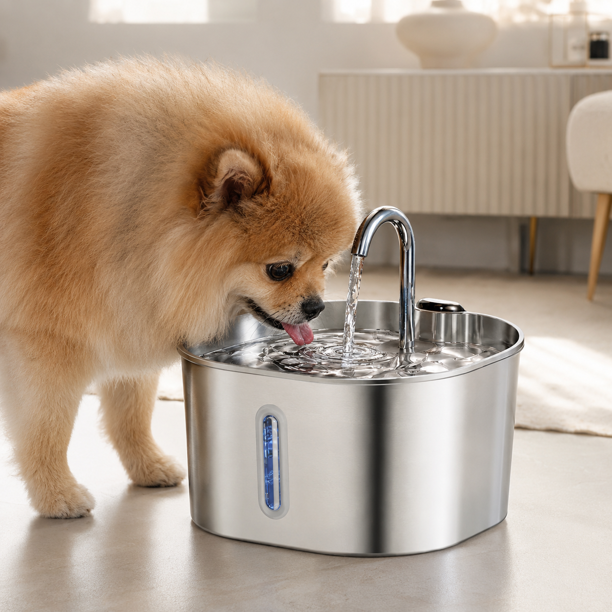 Automatic 2.2L Pet Water Fountain with Circulating Filter for Cats and Small Dogs