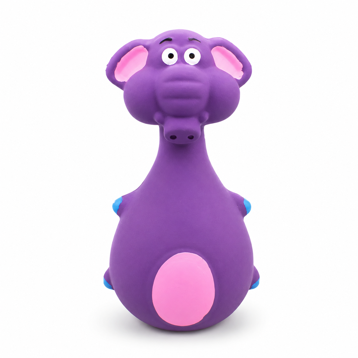 Interactive Cartoon Rubber Squeaky Dog Toy for Chewing and Everyday Play