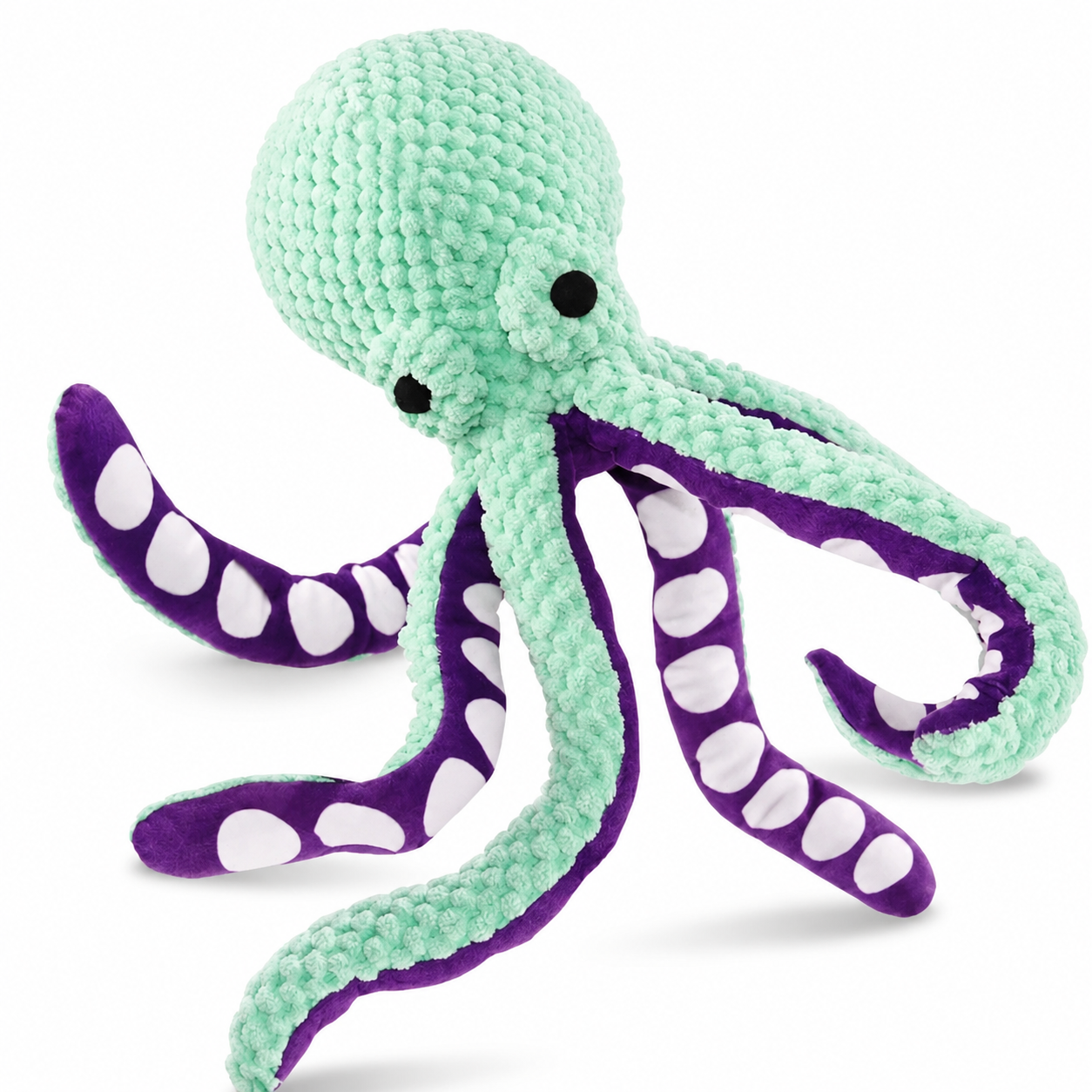 Multi-Texture Octopus Dog Toy with Sound Feature for Interactive Pet Play