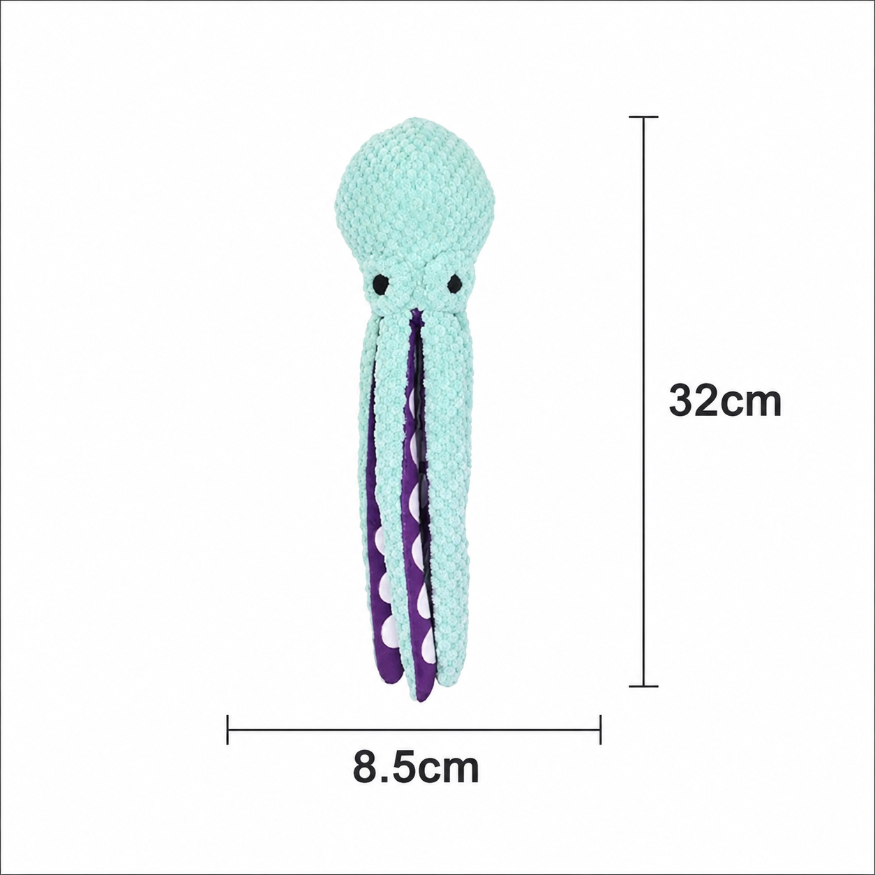 Multi-Texture Octopus Dog Toy with Sound Feature for Interactive Pet Play