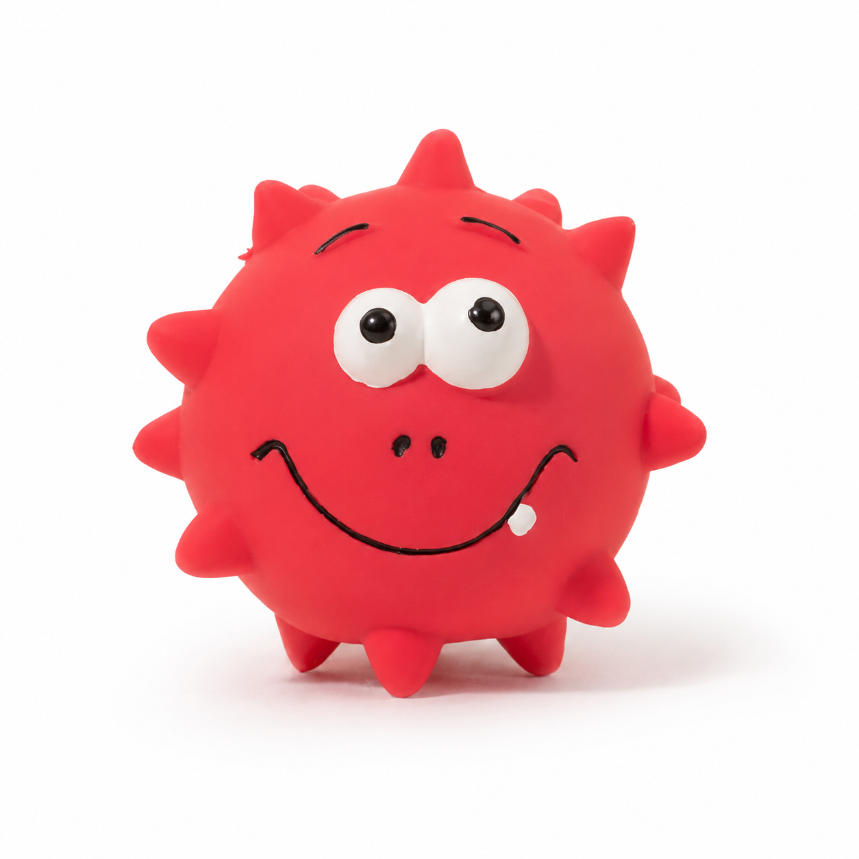Squeaky Rubber Dog Chew Ball Toy for Interactive Play