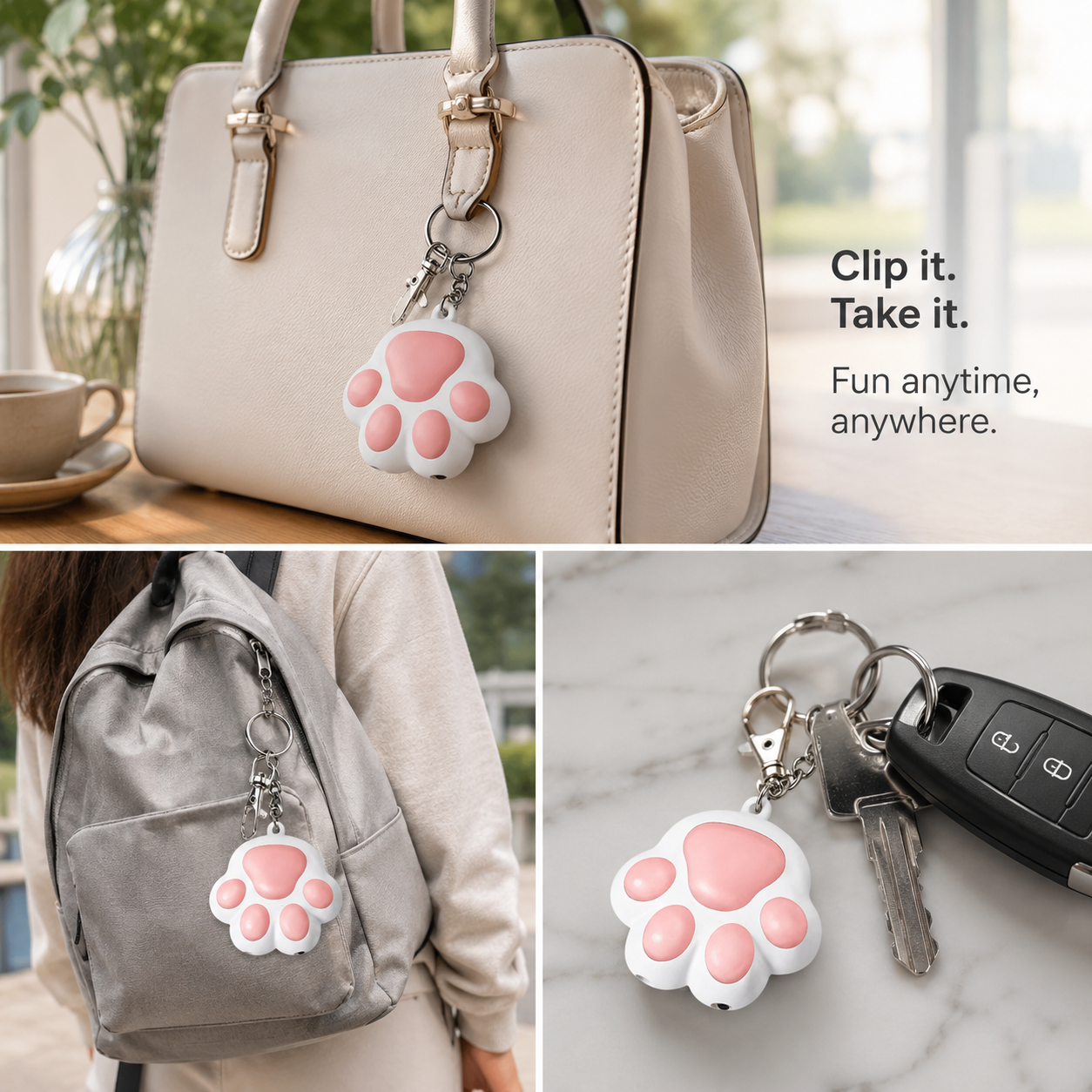 Interactive Rechargeable Pet Laser Toy with Adjustable Light Patterns - White