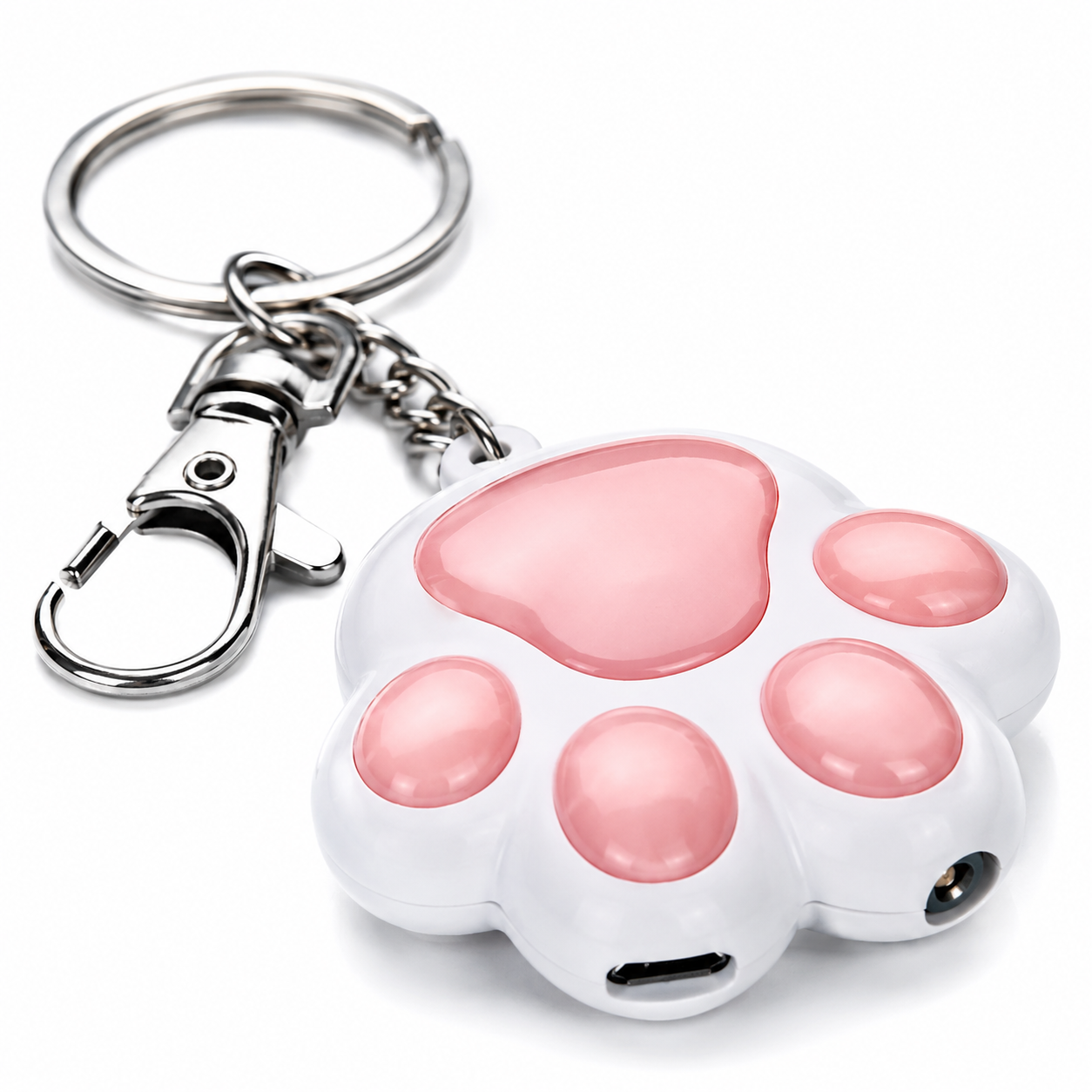 Interactive Rechargeable Pet Laser Toy with Adjustable Light Patterns - White