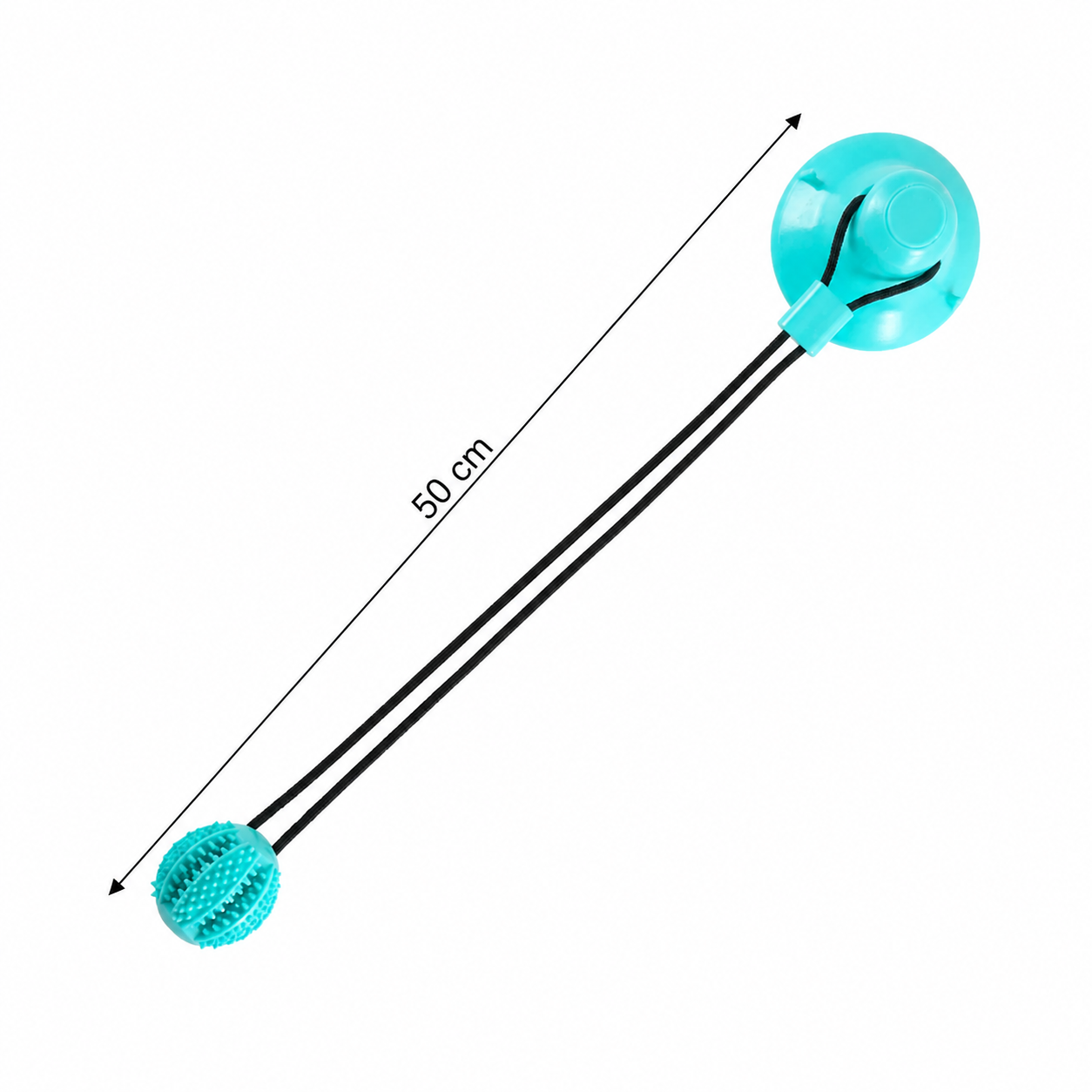 Interactive Suction Cup Dog Toy with Treat Dispensing Ball and Tug Rope