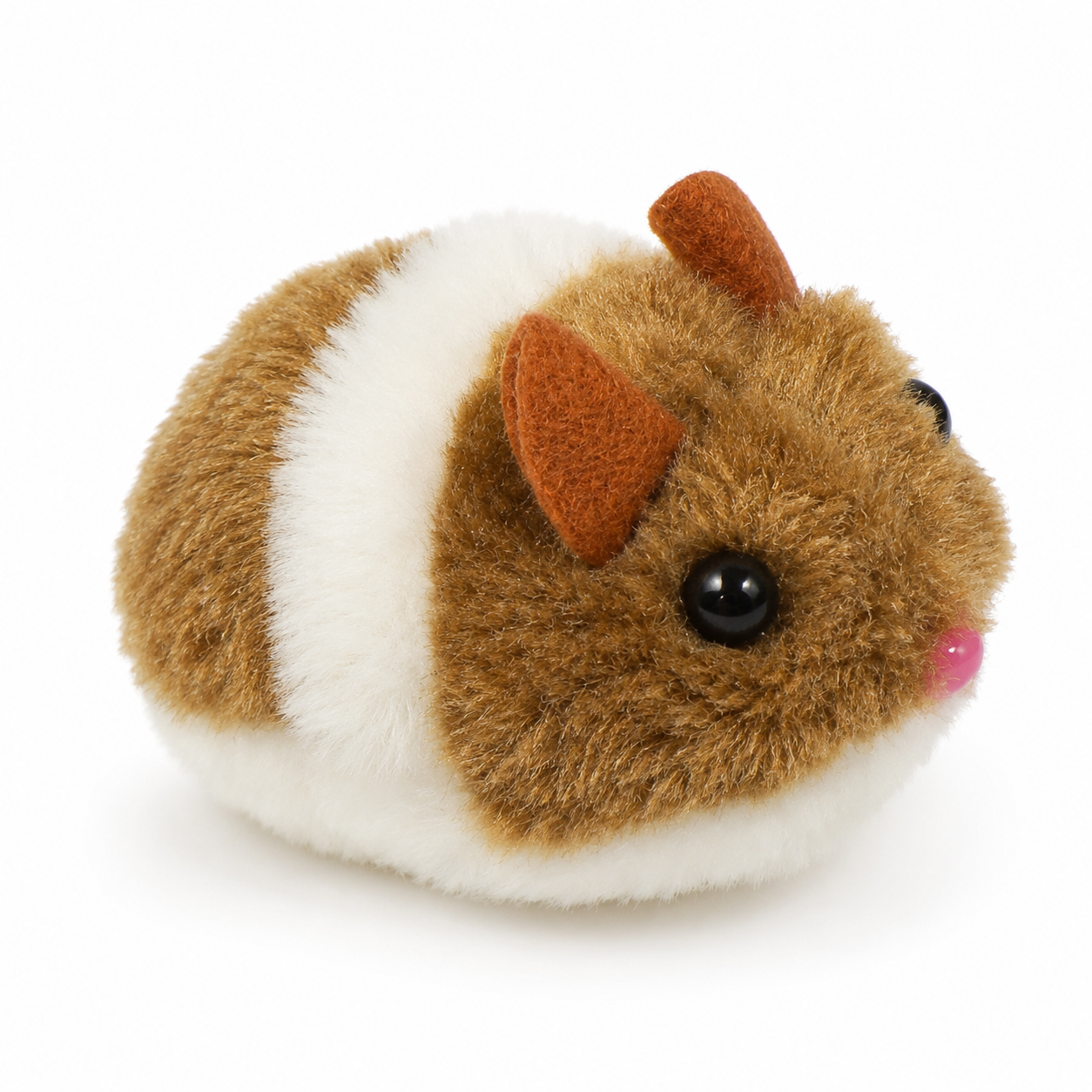 Mechanical Wind-Up Plush Mouse Interactive Chasing Toy for Indoor Cats - Brown