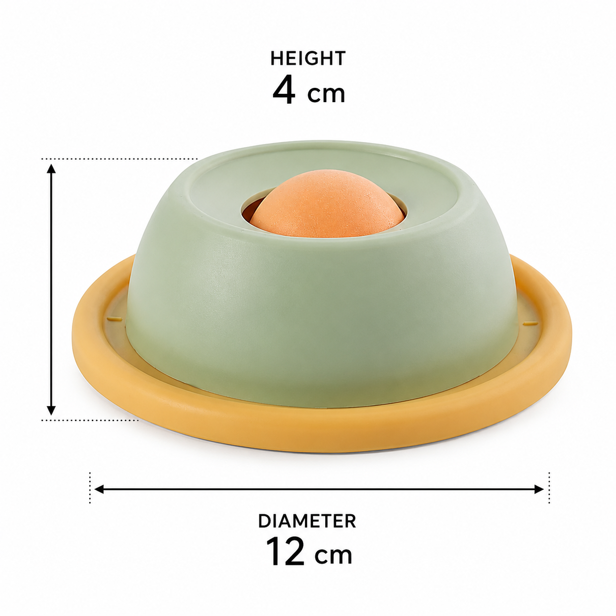 Rotating Cat Licking Toy Slow Feeder Interactive Cat Toy - Green
