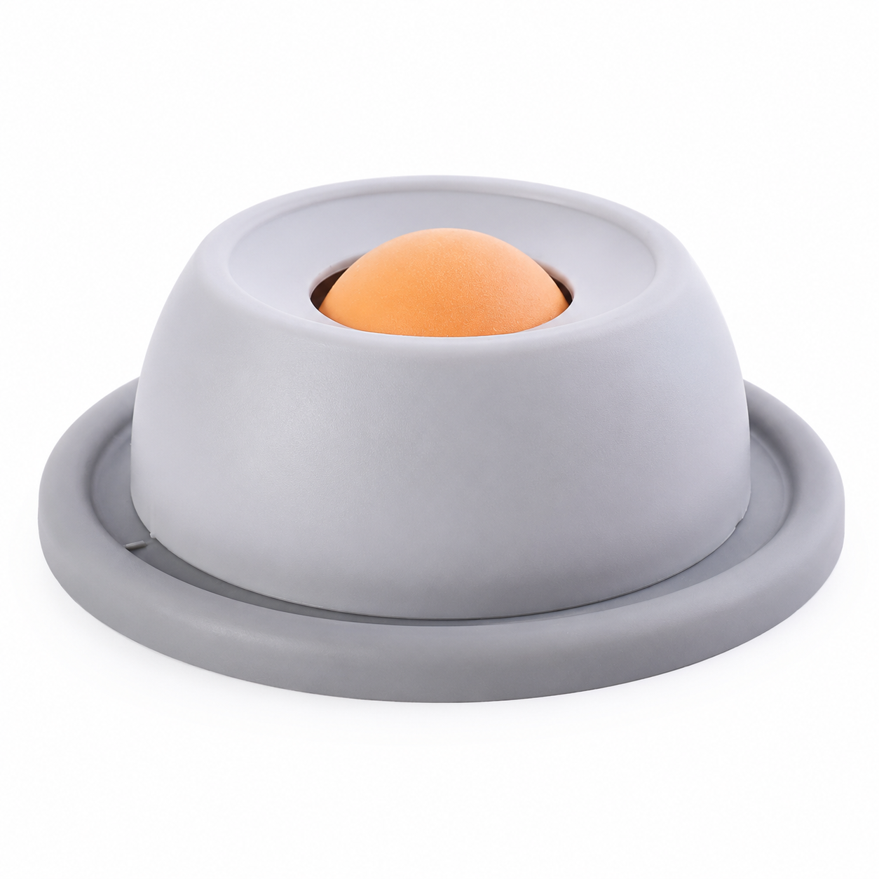 Rotating Cat Licking Plate Slow Feeder Interactive Treat Toy - Grey