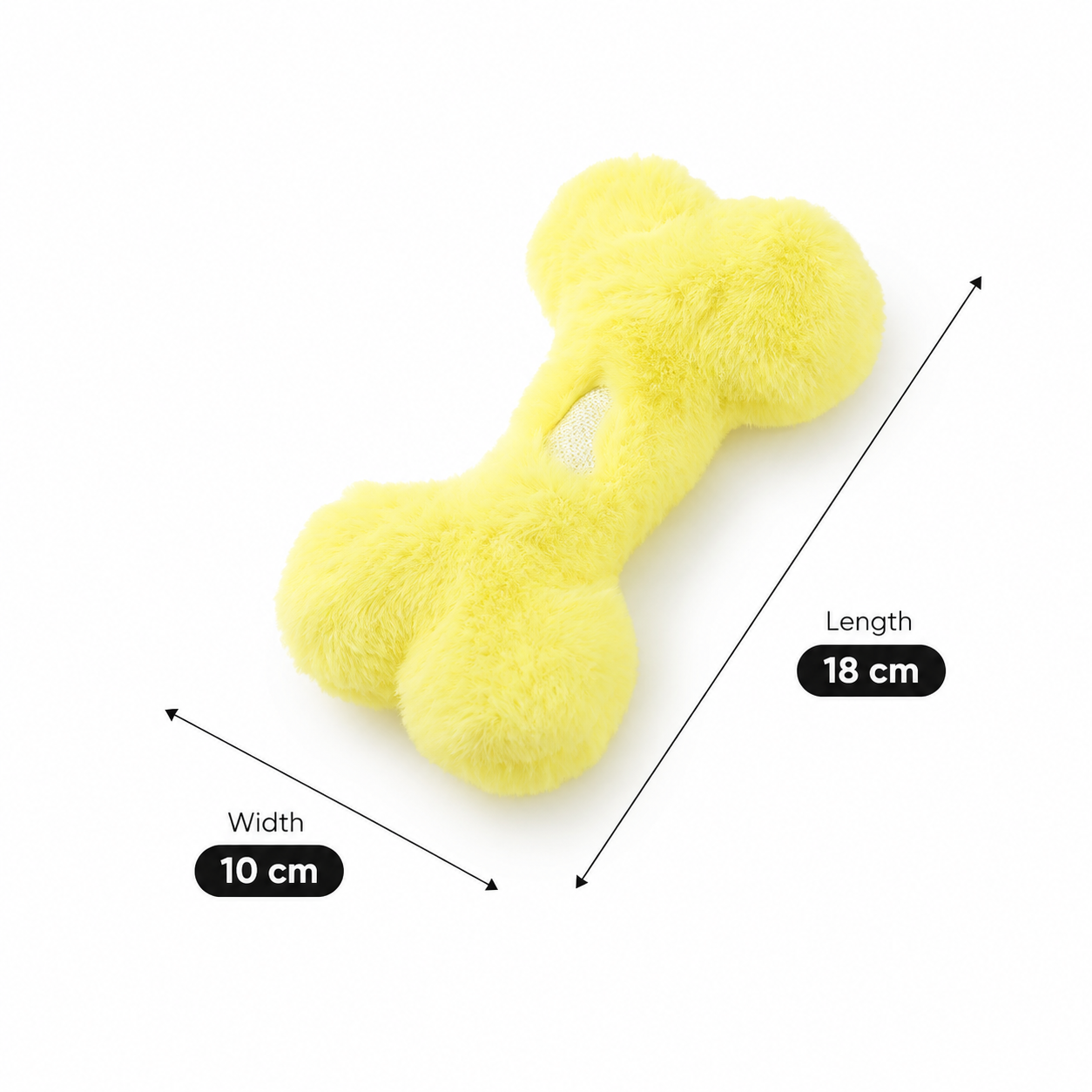 Plush Squeaky Dog Bone Interactive Toy for Puppies and Dogs