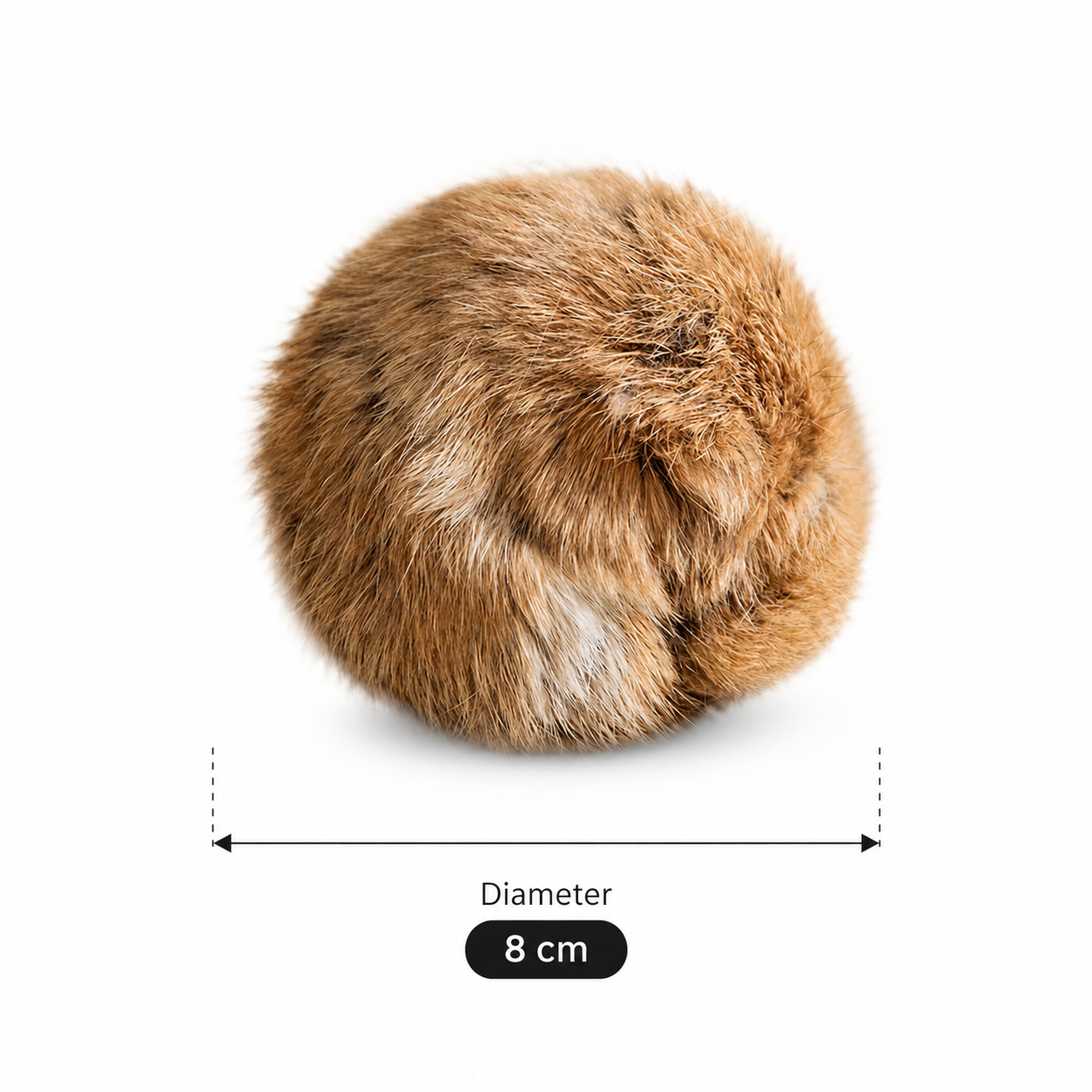 Plush Catnip Ball Interactive Faux Fur Chasing Toy for Indoor Cats