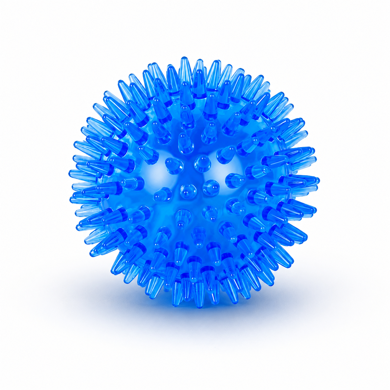 Durable TPR Chew Ball Dog Toy for Fetch Training and Active Play - Blue