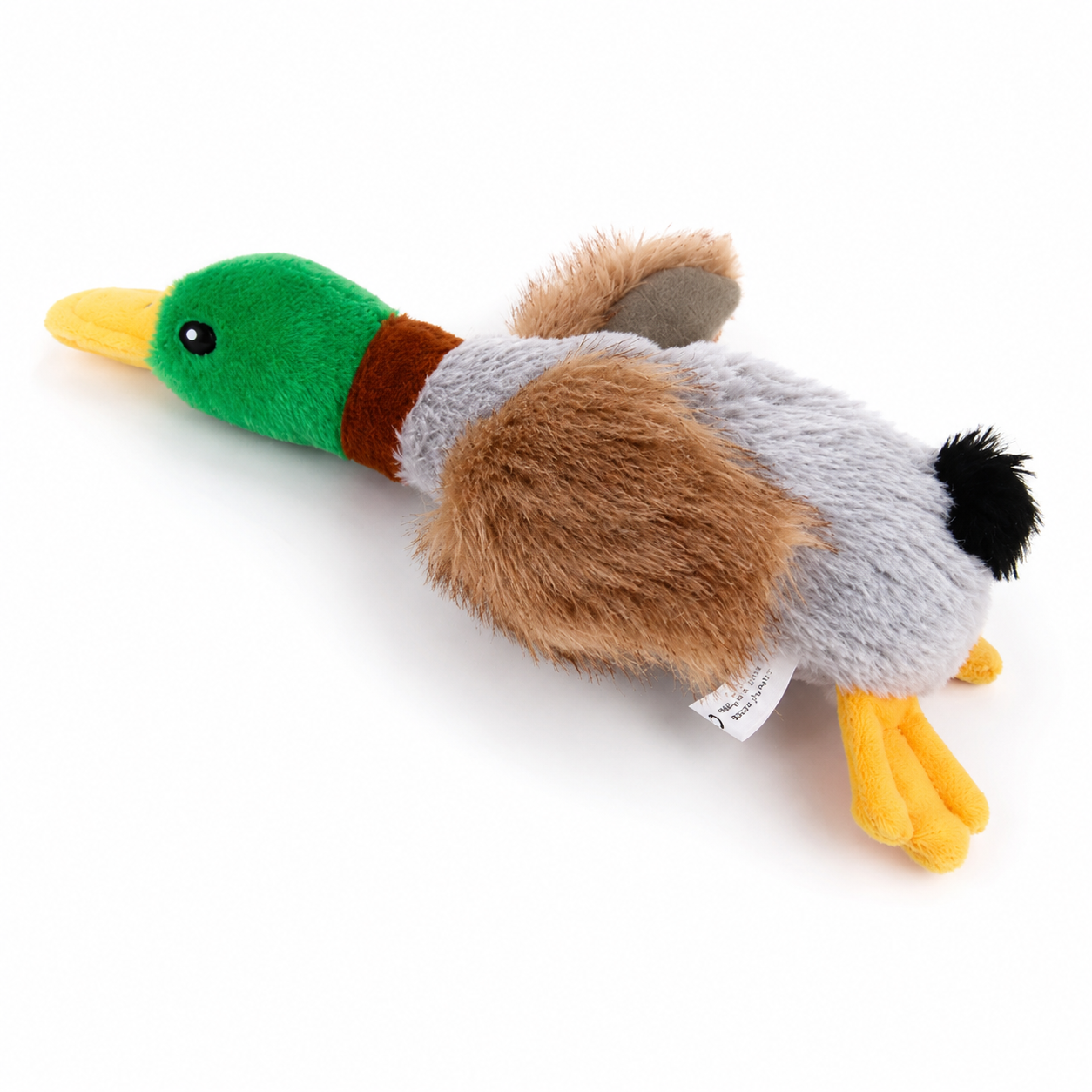 Cute Plush Duck Squeaky Dog Toy with Built-In Rope for Interactive Fun