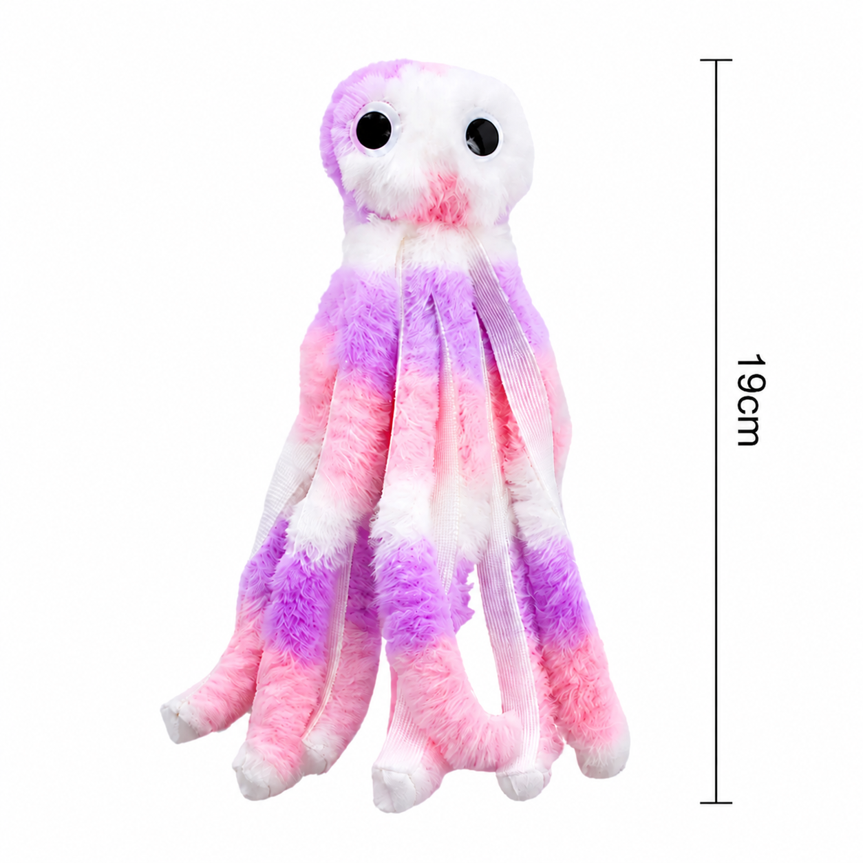 Multicolor Octopus Plush Cat Toy Small Interactive Toy for Cats and Kittens