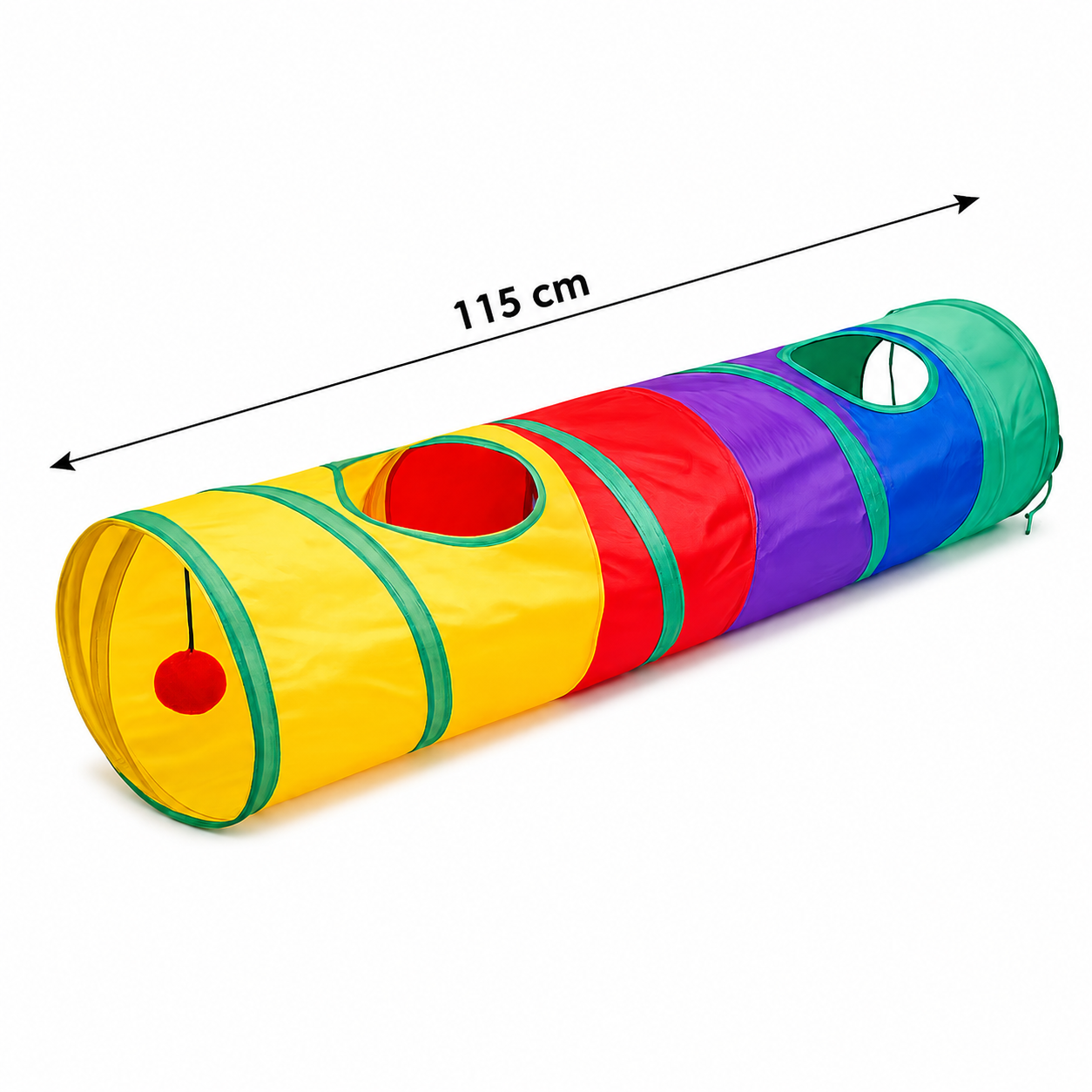 Collapsible Cat Play Tunnel for Indoor Outdoor Interactive Pet Play