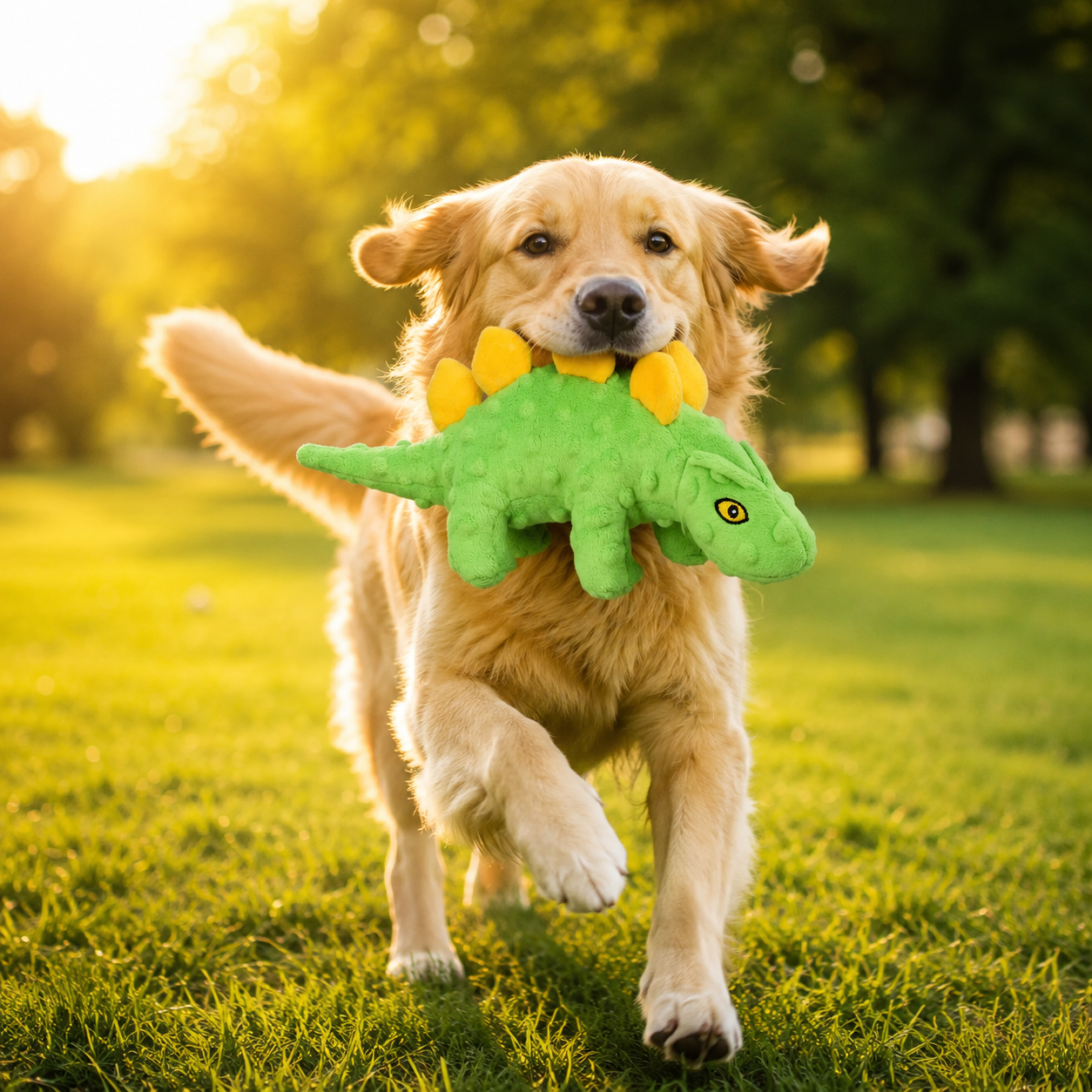 Soft Plush Octopus Dog Toy with Built In Squeaker for Interactive Play