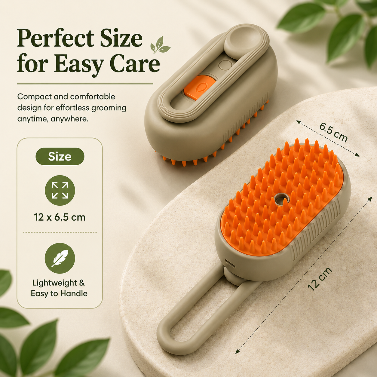 Pet Steam Brush 3-in-1 Hair Removal Comb for Cats and Dogs