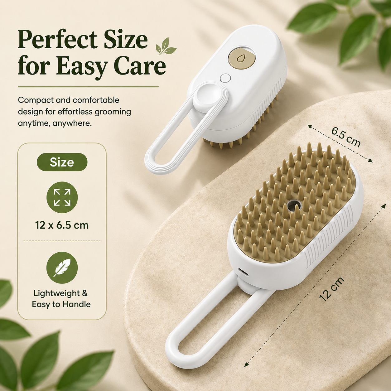 3-in-1 Pet Steam Brush Rechargeable Spray Brush for Cats and Dogs