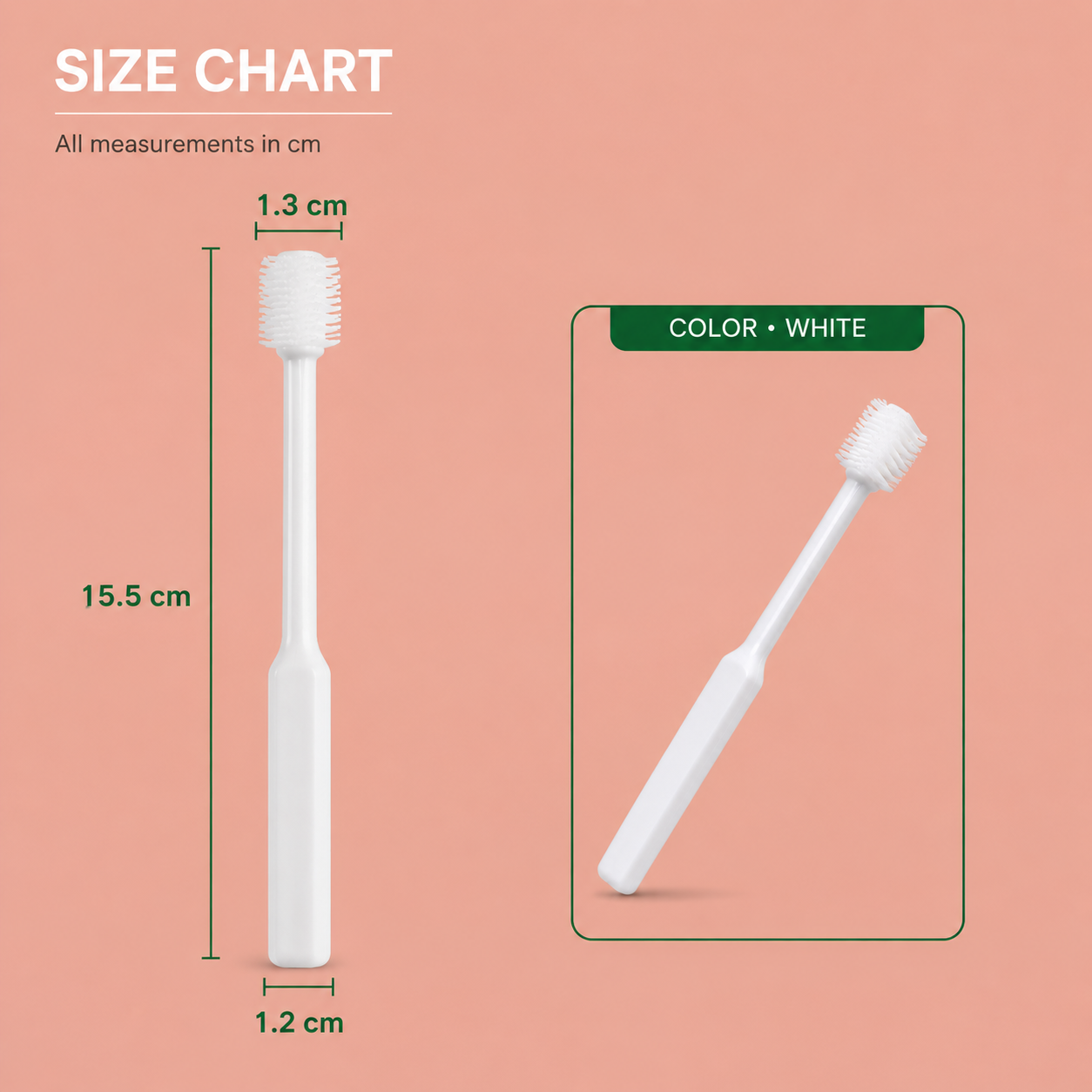 Soft Bristle Pet Toothbrush for Cats and Small Pets Oral Care Grooming Tool