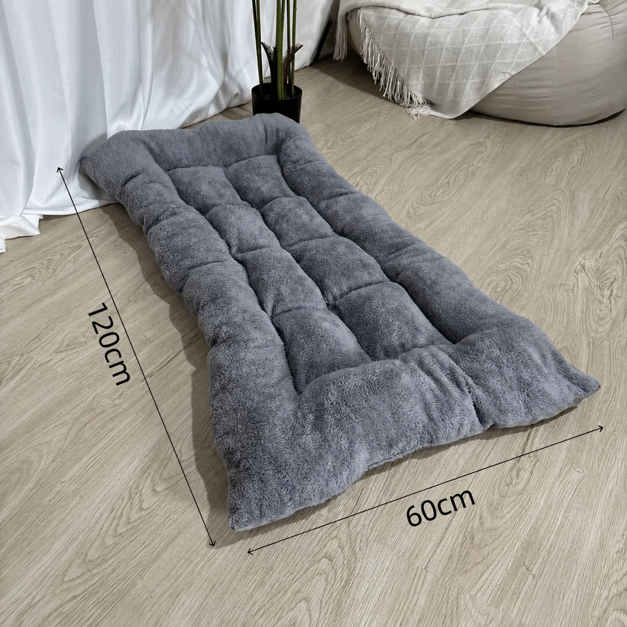 Thick Plush Pet Bed Mat Breathable Dog Sofa Cushion for Indoor Use