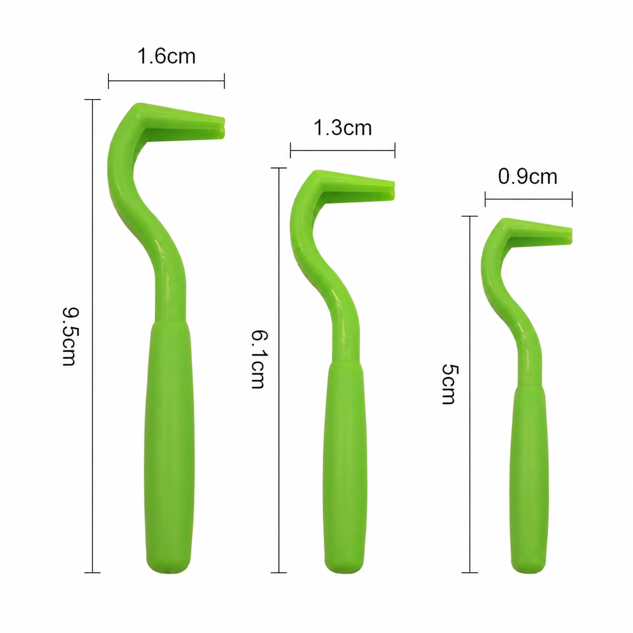 3 PCS Flea Removal Tool for Dogs and Cats - Green