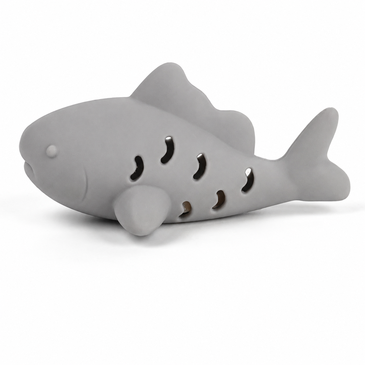 Bite-Resistant Cat Treat Dispensing Toy for Kittens and Indoor Cats - Grey