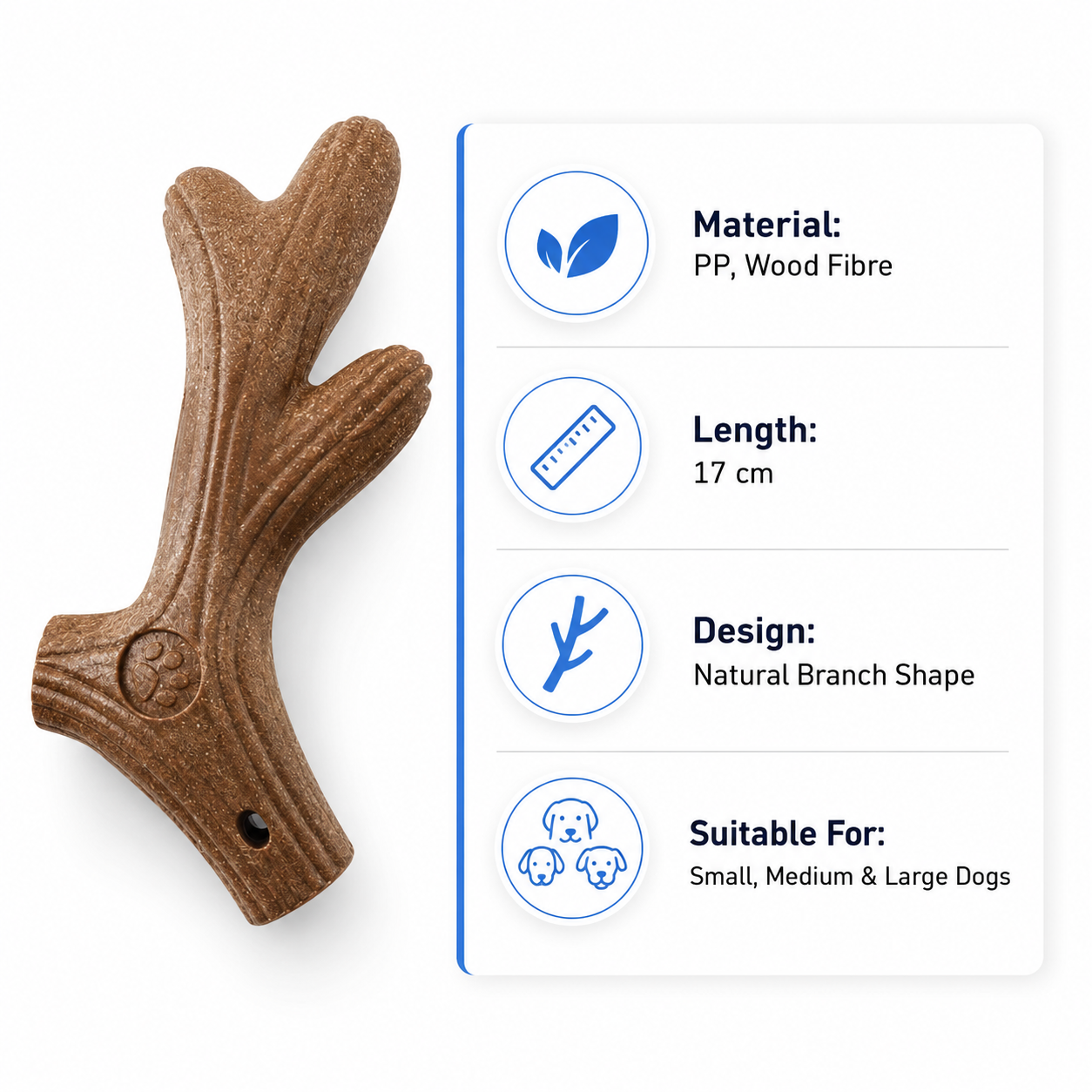 Heavy Duty Dog Chew Toy Bone for Interactive Play and Daily Chewing