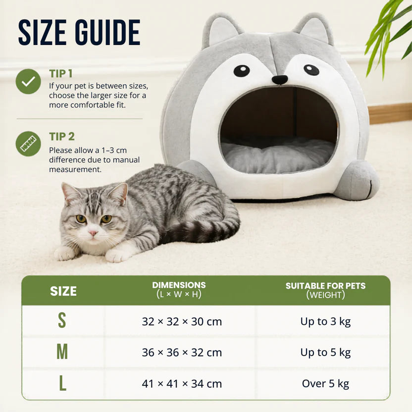 Indoor Plush Pet Cushion Lounger Bed for Cats and Small Dogs