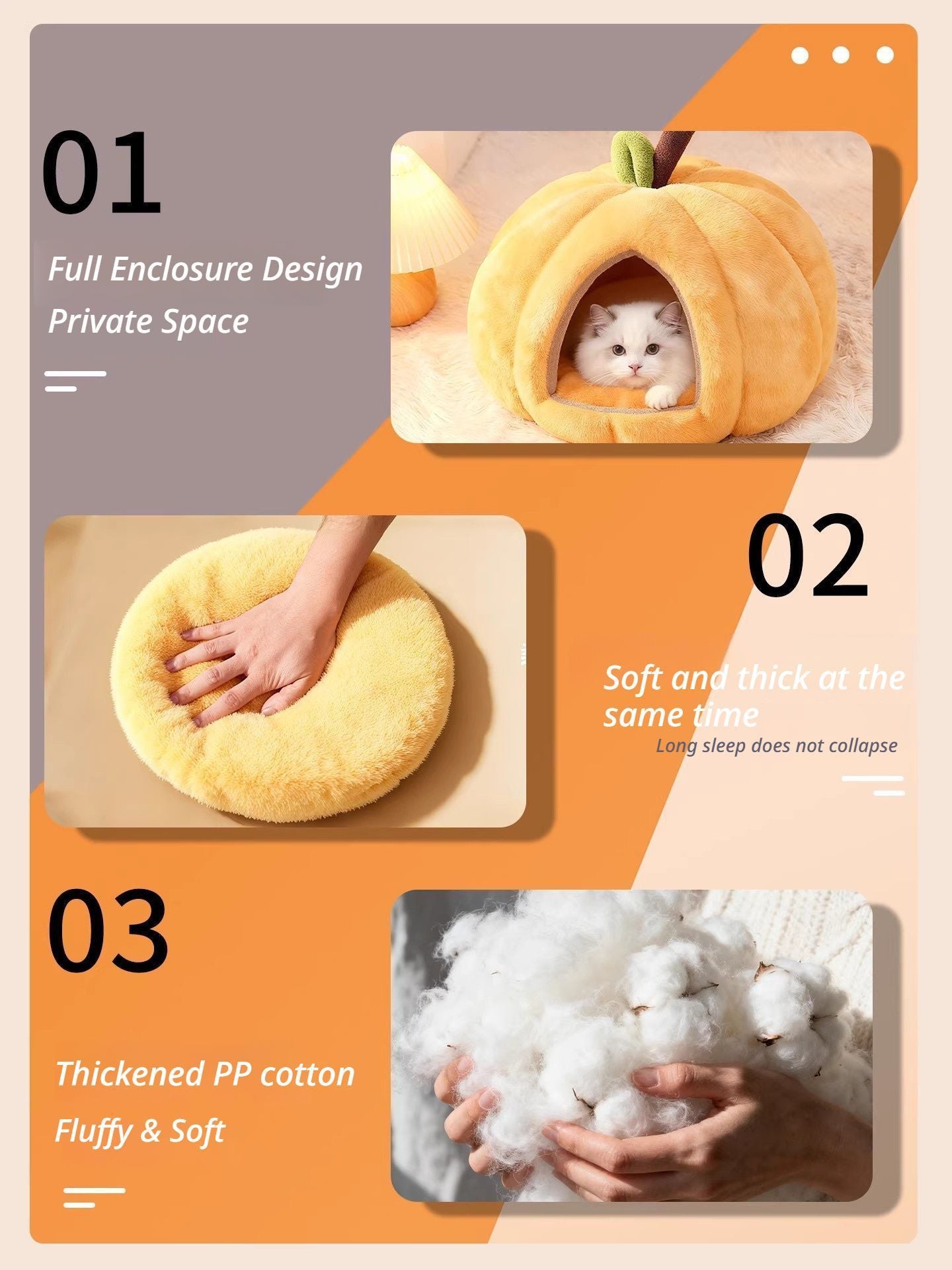 Yellow Pumpkin Short Plush Version S