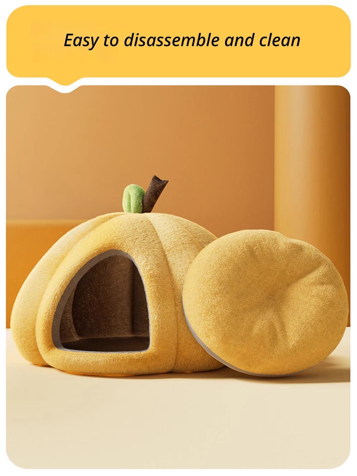 Yellow Pumpkin Short Plush Version S