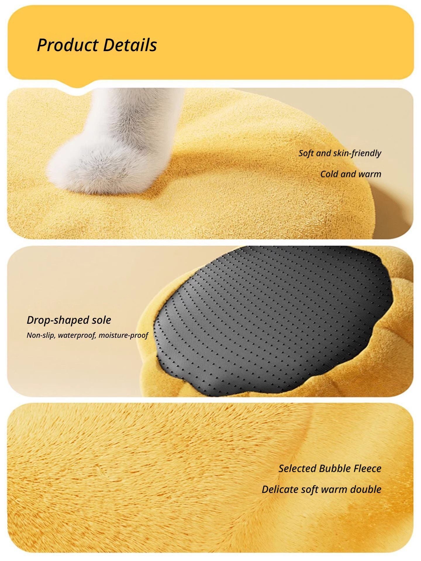 Yellow Pumpkin Short Plush Version S