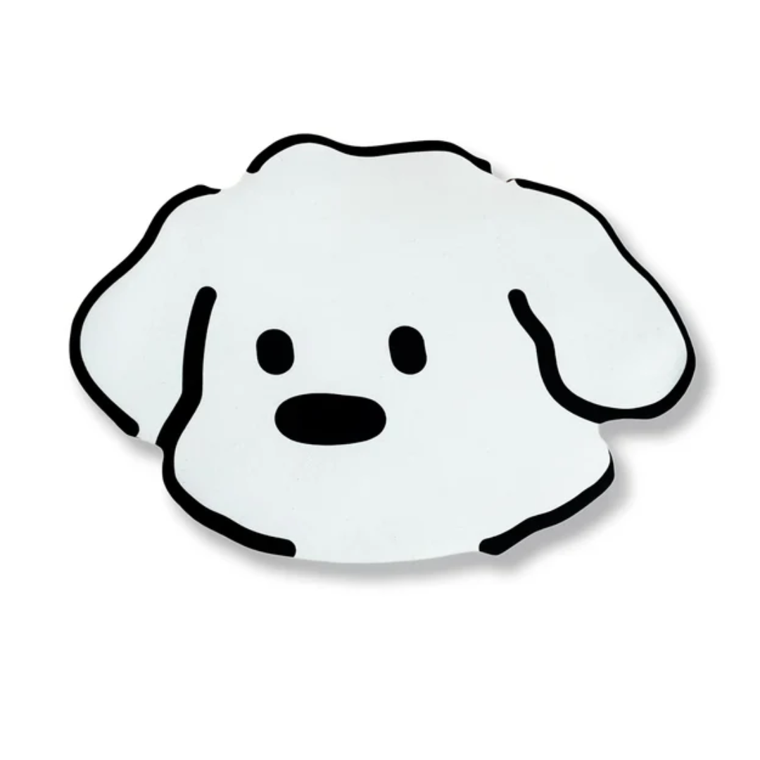 Water Absorbent Pet Floor Mat with Non Slip Base Cartoon Dog and Cat Dining Mat