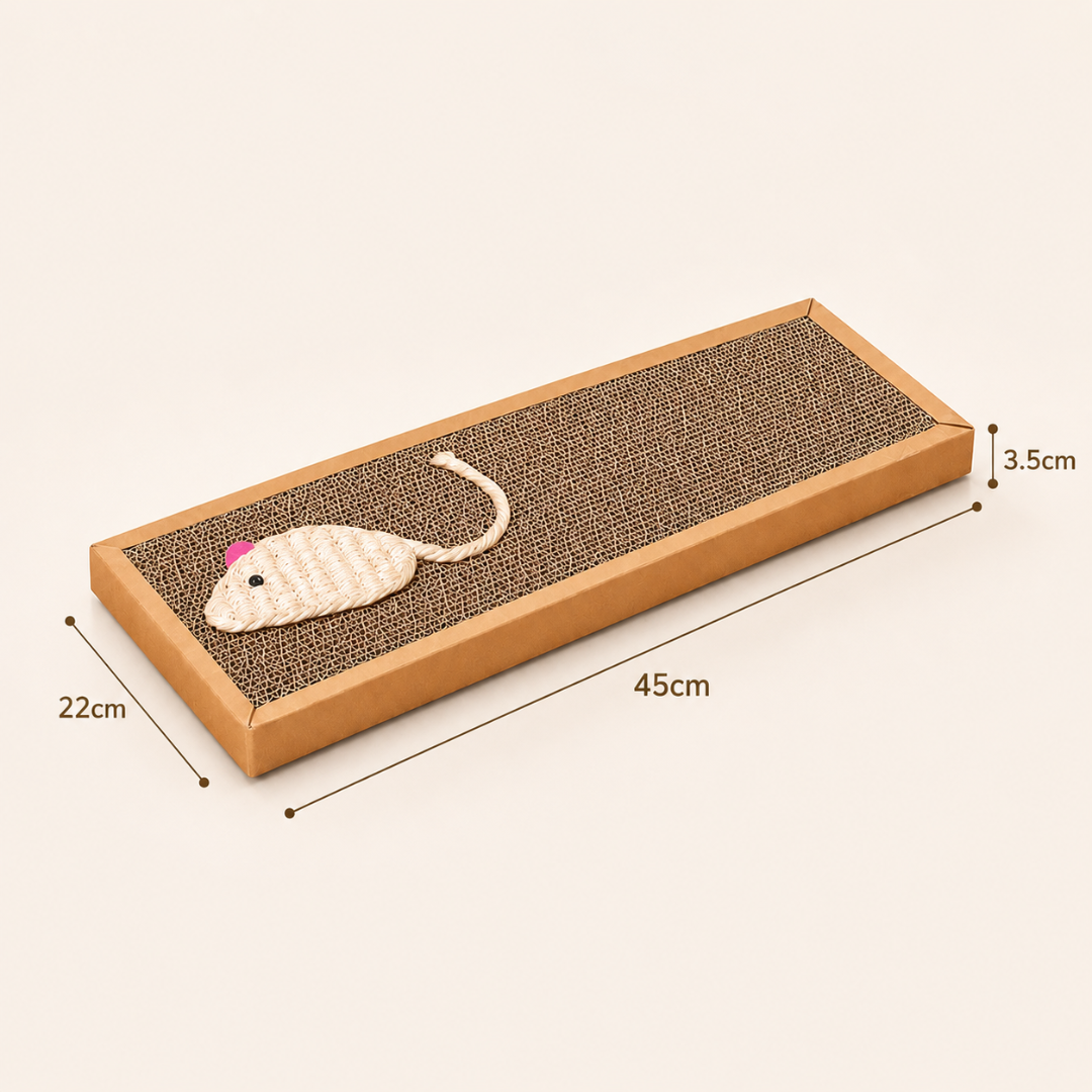Cat Scratching Board with Sisal Mouse Indoor Cat Toy