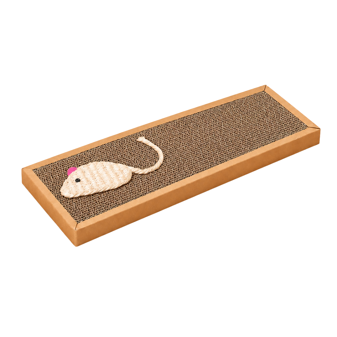 Cat Scratching Board with Sisal Mouse Indoor Cat Toy
