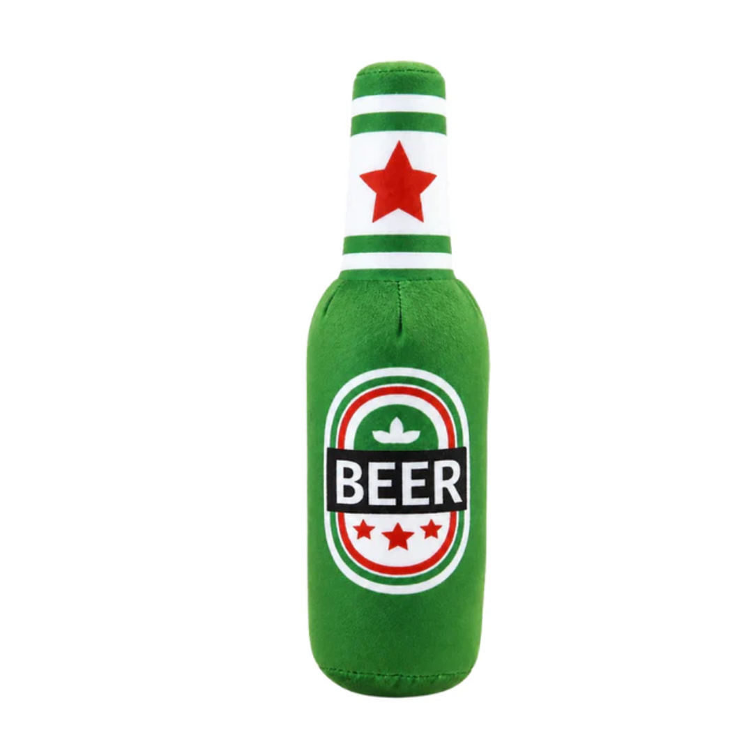Beer Bottle Dog Toy Interactive Chew Toy for Small and Large Dogs
