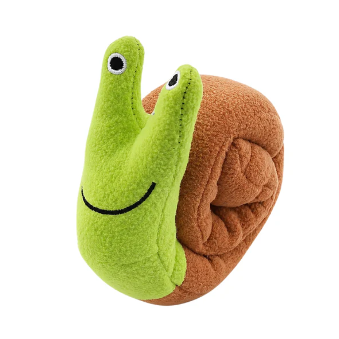 Plush Sniffing Puzzle Snail Toy for Dogs and Cats