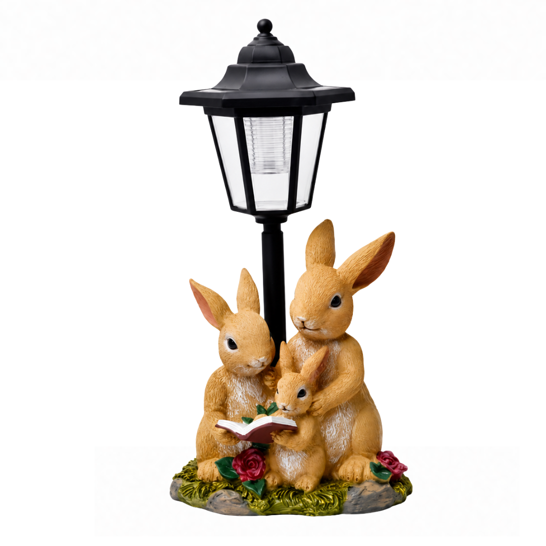 Solar Garden Rabbit Ornament LED