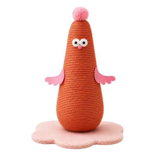 Pink Chick Cat Scratching Post with Sisal Rope