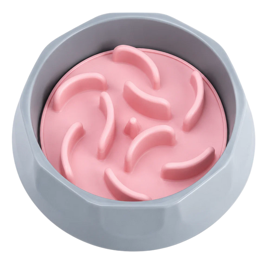 Slow Feeder Dog Bowl - Pink