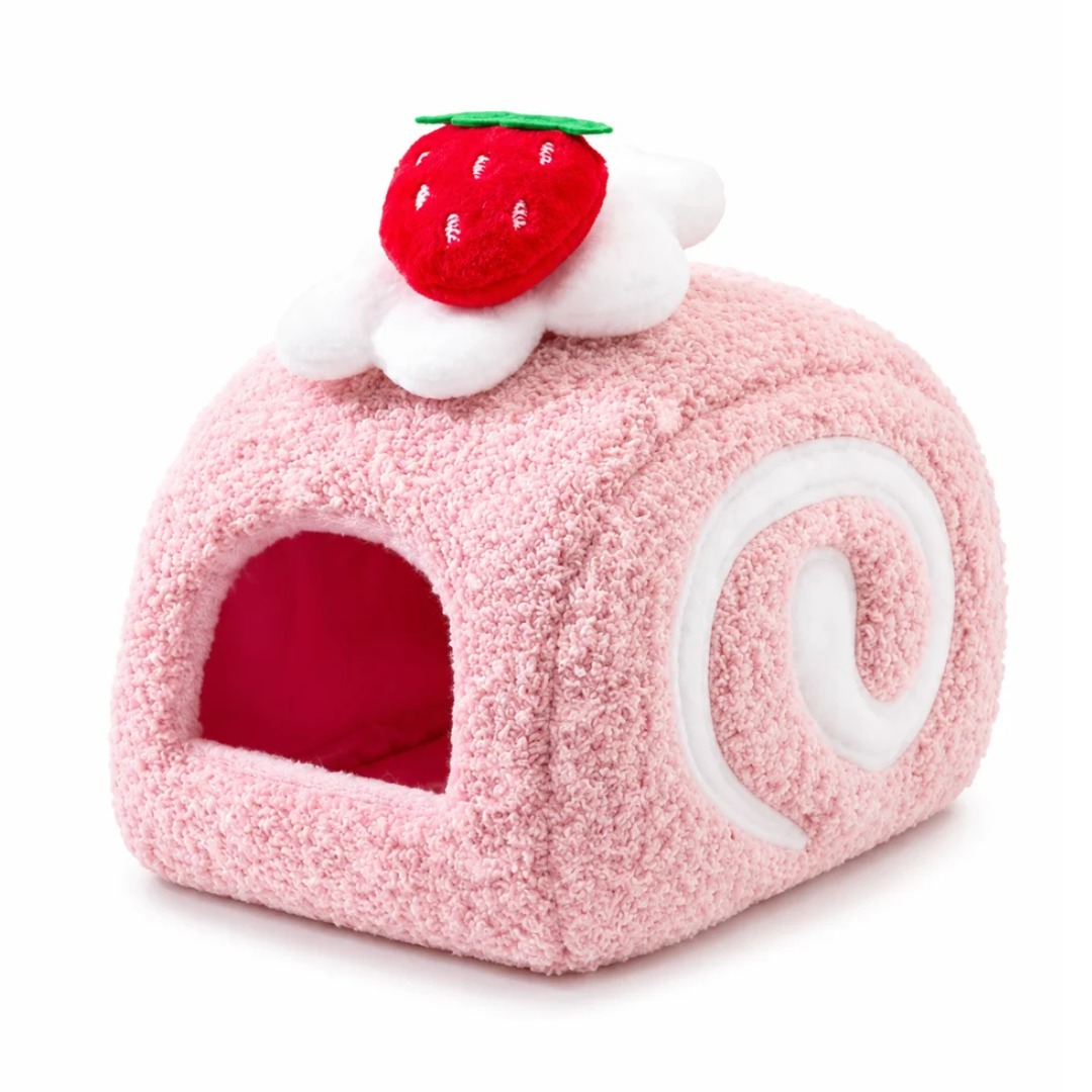 Hamster Cake Roll Bed with Semi Enclosed Design