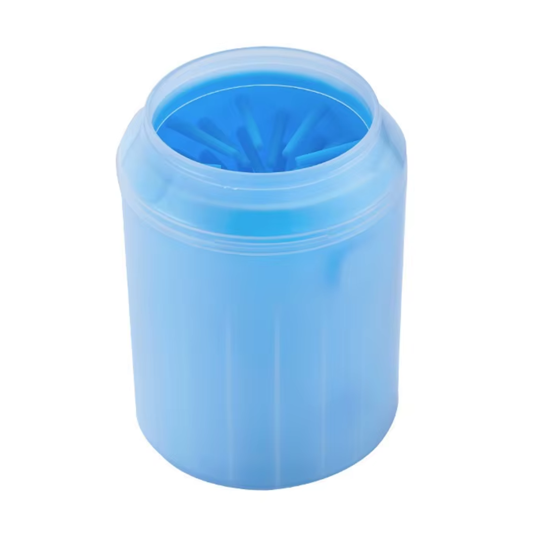 Pet Paw Cleaning Cup with Silicone Bristles - Blue