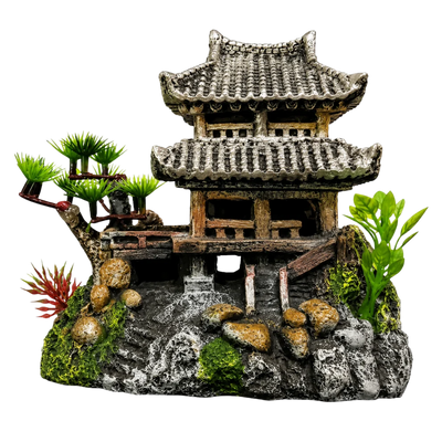 Classic Asian Tower Aquarium Ornament