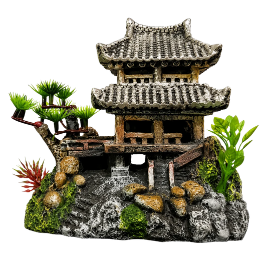 Classic Asian Tower Aquarium Ornament