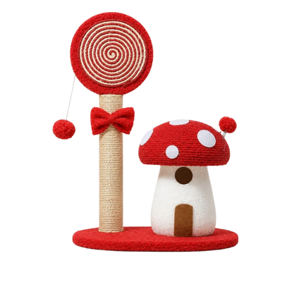 Mushroom Cat Scratching Post