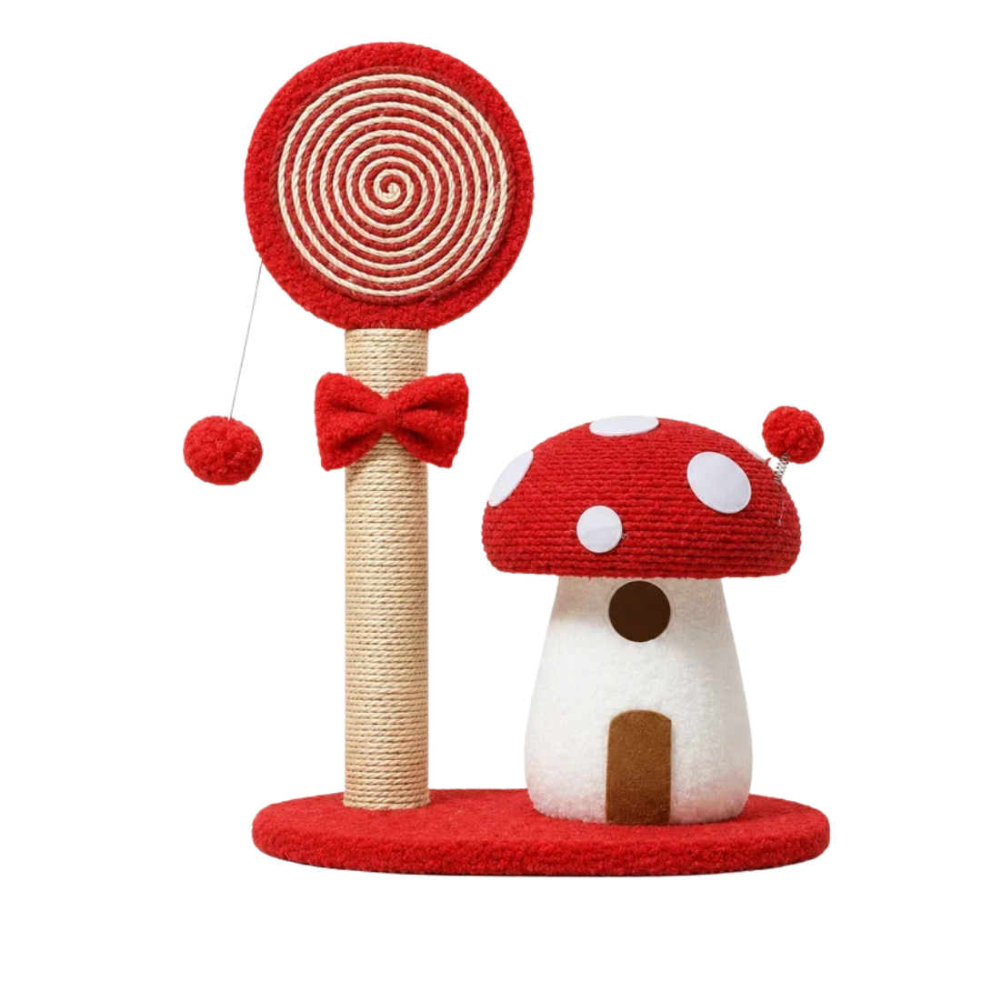 Mushroom Cat Scratching Post